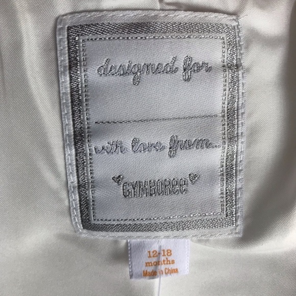 Gymboree winter white faux fur cropped shrug sweater top - Picture 5 of 7